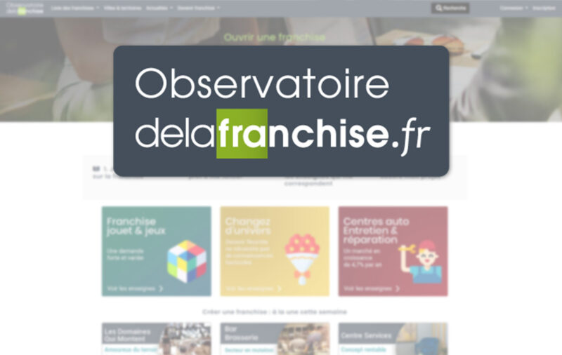 site observatoire de la franchise